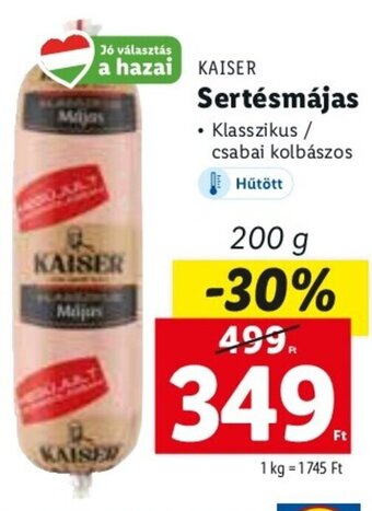 Lidl KAISER Sertésmájas 200 g ajánlat