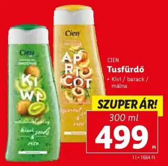 Lidl CIEN Tusfürdő 300 ml ajánlat