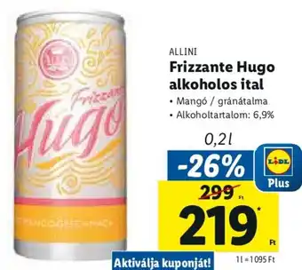 ALLINI Frizzante Hugo alkoholos ital 0,2 l