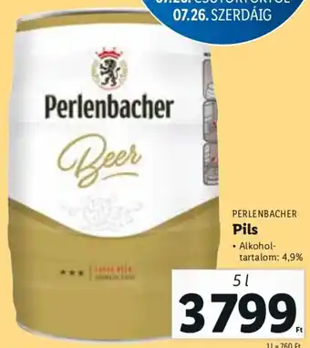 Lidl PERLENBACHER Pils 5 l ajánlat