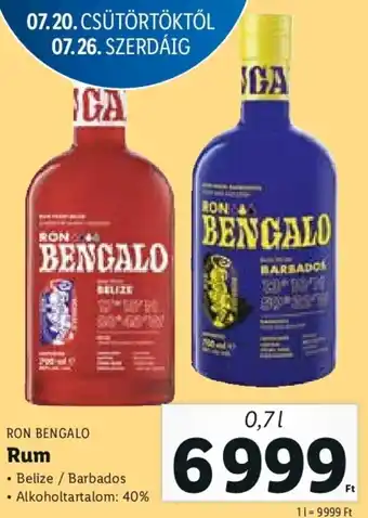 RON BENGALO Rum 0,7 l