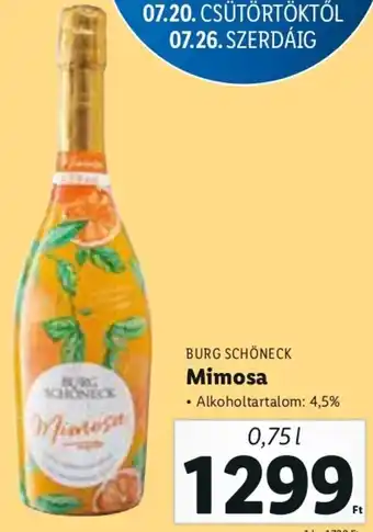BURG SCHÖNECK Mimosa 0,75 l
