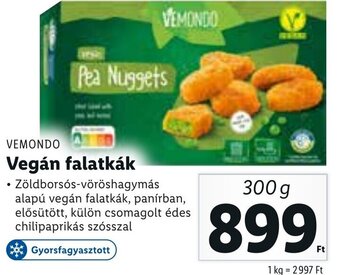 Lidl VEMONDO Vegán falatkák, 300g ajánlat