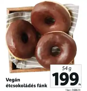 Lidl Vegán étcsokoládés fánk, 54g ajánlat