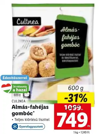 Lidl CULINEA, Almás-fahéjas gombóc, 600g ajánlat