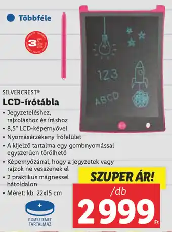Lidl SILVERCREST LCD-írótábla 1 db ajánlat
