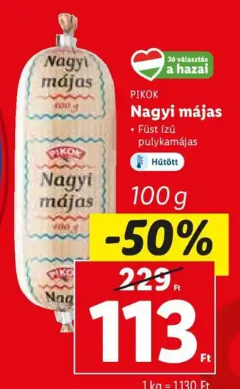 Lidl PIKOK Nagyi májas 100 g ajánlat