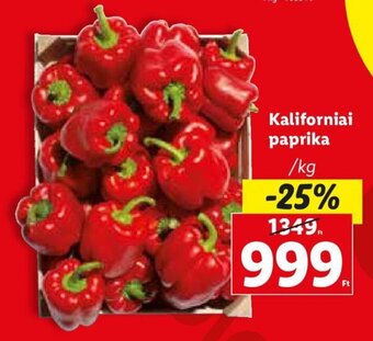 Lidl Kaliforniai paprika 1 kg ajánlat