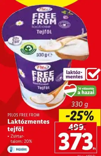 PILOS FREE FROM Laktózmentes tejföl 330 g