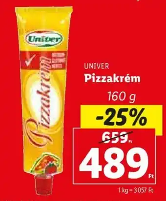 Lidl UNIVER Pizzakrém 160 g ajánlat