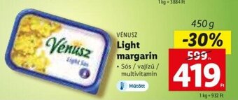 Lidl VÉNUSZ Light margarin 450 g ajánlat