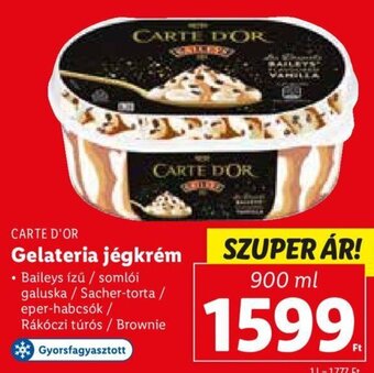 Lidl CARTE D'OR Gelateria jégkrém 900 ml ajánlat