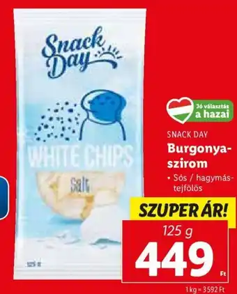 Lidl SNACK DAY Burgonya-szirom 125 g ajánlat