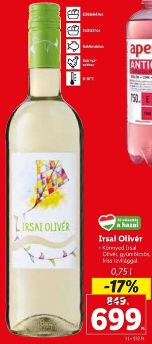 Lidl Irsai Olivér 0,75 l ajánlat
