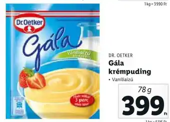 Lidl DR. OETKER Gála krémpuding 78 g ajánlat