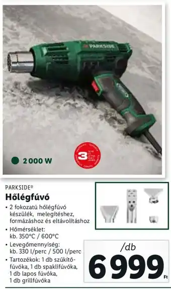 Lidl PARKSIDE Hőlégfúvó 1 db ajánlat