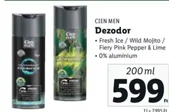 Lidl CIEN MEN Dezodor 200 ml ajánlat