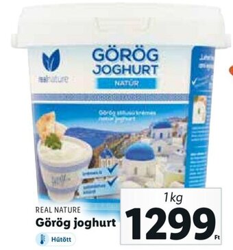 Lidl REAL NATURE Görög joghurt 1 kg ajánlat