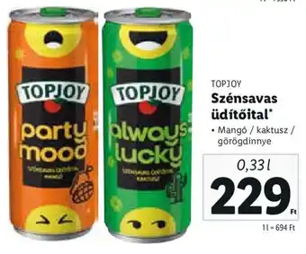 TOPJOY Szénsavas üdítőital 0,33 l