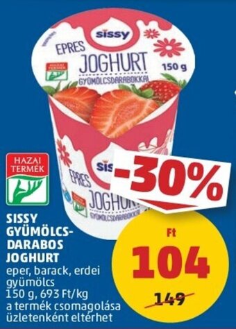 PENNY SISSY GYÜMÖLCS- DARABOS JOGHURT 150 g ajánlat