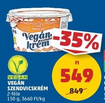 PENNY VEGÁN SZENDVICSKRÉM 150 g ajánlat