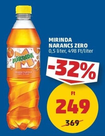 PENNY MIRINDA NARANCS ZERO 0,5 l ajánlat