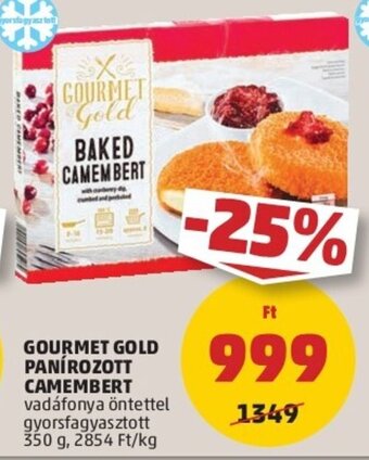 PENNY GOURMET GOLD PANÍROZOTT CAMEMBERT 350 g ajánlat