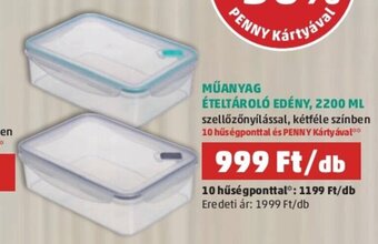 PENNY MŰANYAG ÉTELTÁROLÓ EDÉNY, 2200 ML 1 db ajánlat