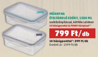 PENNY MŰANYAG ÉTELTÁROLÓ EDÉNY, 1500 ML 1 db ajánlat
