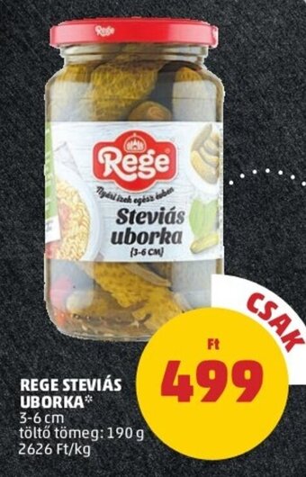 REGE STEVIÁS UBORKA 190 g