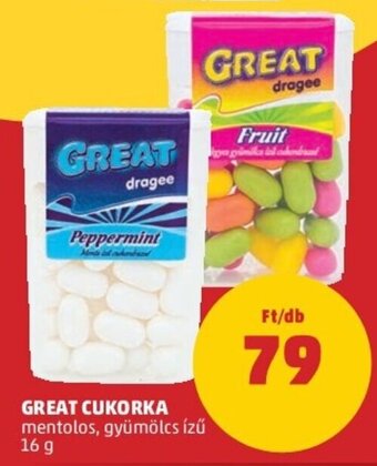 PENNY GREAT CUKORKA 16 g ajánlat