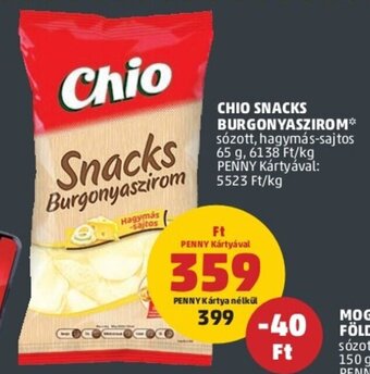 PENNY CHIO SNACKS BURGONYASZIROM 65 g ajánlat
