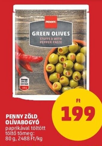 PENNY PENNY ZÖLD OLÍVABOGYÓ 80 g ajánlat