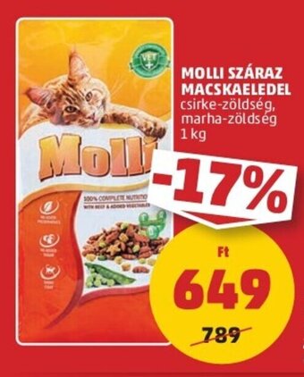 PENNY MOLLI SZÁRAZ MACSKAELEDEL 1 kg ajánlat