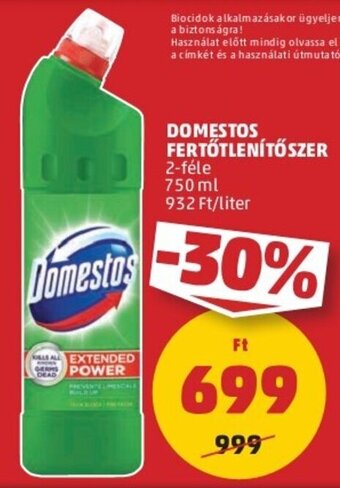 PENNY DOMESTOS FERTŐTLENÍTŐSZER 750 ml ajánlat