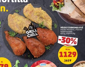 PENNY PÁCOLT CSIRKEMELLFILÉ 450 g ajánlat