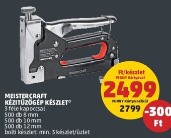 MEISTERCRAFT KÉZITŰZŐGÉP KÉSZLET