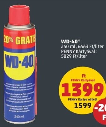 PENNY WD-40 240 ml ajánlat