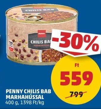 PENNY PENNY CHILIS BAB MARHAHÚSSAL 400 g ajánlat