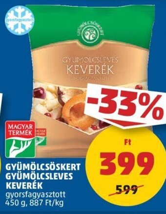 PENNY GYÜMÖLCSÖSKERT GYÜMÖLCSLEVES KEVERÉK 450 g ajánlat