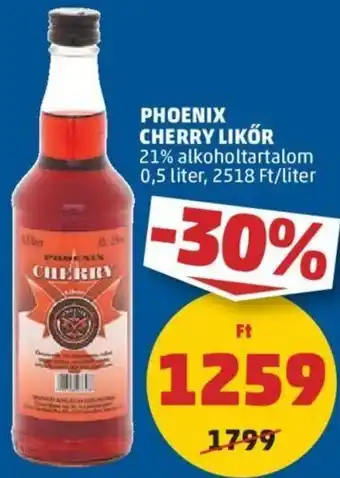 PENNY PHOENIX CHERRY LIKŐR 0,5 l ajánlat