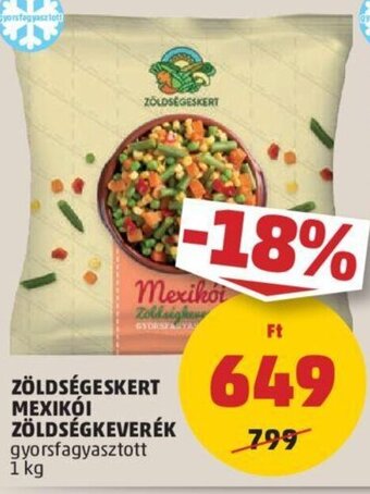PENNY ZÖLDSÉGESKERT MEXIKÓI ZÖLDSÉGKEVERÉK 1 kg ajánlat