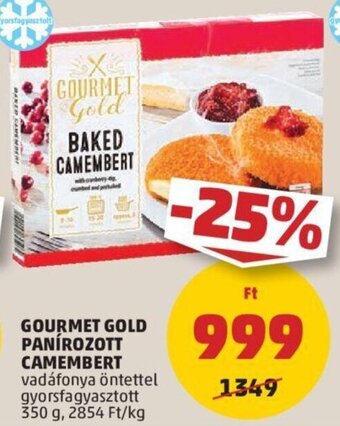 PENNY GOURMET GOLD PANÍROZOTT CAMEMBERT 350 g ajánlat