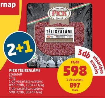 PENNY PICK TÉLISZALÁMI 70 g ajánlat
