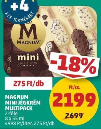 PENNY MAGNUM MINI JÉGKRÉM MULTIPACK 8 x 55 ml ajánlat