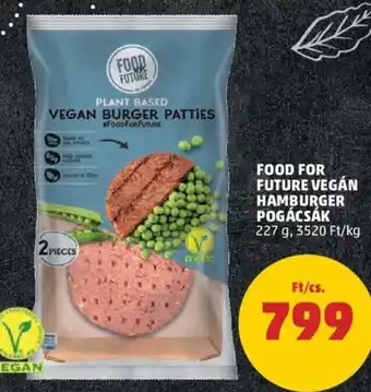 FOOD FOR FUTURE VEGÁN HAMBURGER POGÁCSÁK 227 g