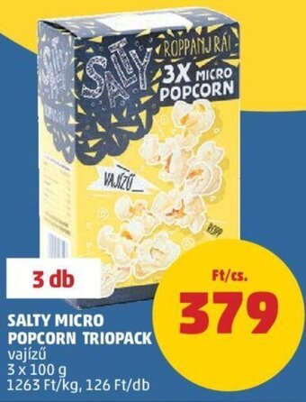 SALTY MICRO POPCORN TRIOPACK 3 x 100 g
