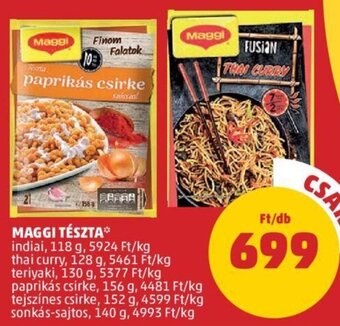 PENNY MAGGI TÉSZTA 118 - 156 g ajánlat