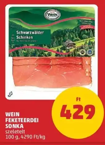 PENNY WEIN FEKETEERDEI SONKA 100 g ajánlat