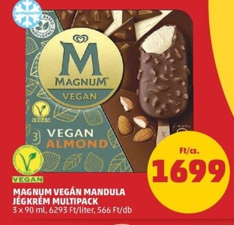 PENNY MAGNUM VEGÁN MANDULA JÉGKRÉM MULTIPACK 3 x 90 ml ajánlat